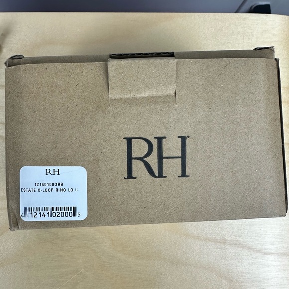 NWB Restoration Hardware Estate C-Loop Drapery Rings Large Bronze set of 7 - Picture 5 of 8